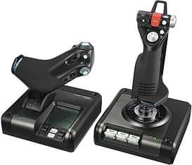 Logitech Saitek X52 Pro Flight Control System -kahvaohjain & kaasuvipu