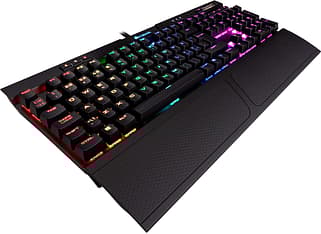 Corsair K70 RGB MK.2 -pelinäppäimistö, Cherry MX Silent Red -kytkimet, moniväriset-ledit