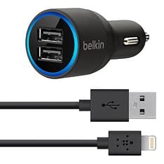 Belkin Dual USB Charger autolaturi 12V, musta
