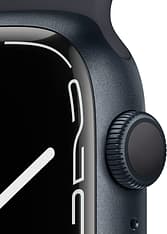 Apple Watch Series 7 (GPS) 45 mm keskiyön­sininen alumiinikuori ja keskiyönsininen urheiluranneke (MKN53), kuva 3