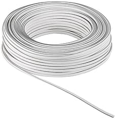 Goobay -kaiutinkaapeli, 2 x 2,5 mm, 25 m, valkoinen, kelassa