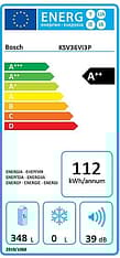 Bosch KSV36VI3P Serie 4 -jääkaappi ja Bosch GSN36VI3P Serie 4 -kaappipakastin, teräs, kuva 6