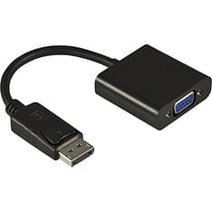 DELTACO DisplayPort - VGA -adapteri, musta