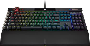 Corsair K100 RGB -pelinäppäimistö, Cherry MX Speed –kytkimet, musta, kuva 3