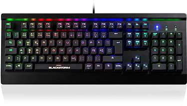Blackstorm Mech RGB 2016 -pelinäppäimistö, Kailh Blue -kytkimet, moniväriset ledit, kuva 2