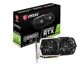 MSI GeForce RTX 2060 SUPER ARMOR 8192 Mt -näytönohjain PCI-e-väylään