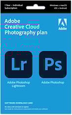 Adobe Creative Cloud Photography Plan -valokuvausjäsenyys - 20 Gt - 12 kk, aktivointikortti