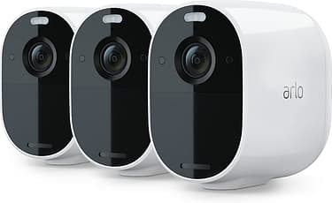 Arlo Essential Spotlight -valvontakamera LED-valolla, valkoinen, 3 kpl tuotepaketti