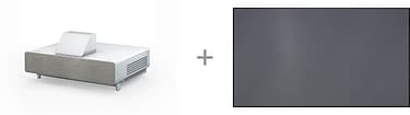 Epson EH-LS500W Android TV Edition 3LCD 4K PRO-UHD -laserlähiprojektori + Epson ELPSC35 Laser TV screen -kiinteä 100" valkokangas