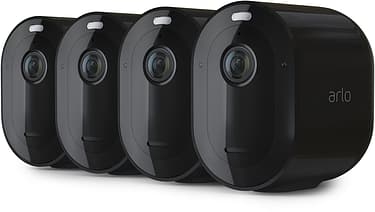 Arlo Pro 3 -valvontajärjestelmä neljällä 2K QHD -tasoisella kameralla, musta, kuva 2
