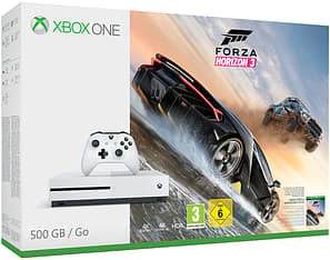 Microsoft Xbox One S 500 Gt - Forza Horizon 3 Edition -pelikonsoli, valkoinen