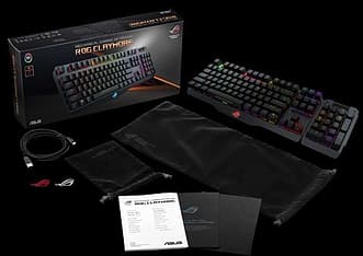 Asus ROG Claymore -pelinäppäimistö, Red Cherry MX RGB –kytkimet, kuva 6
