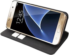 Wave BookCase -suojakotelo, Samsung Galaxy S7, musta, kuva 2