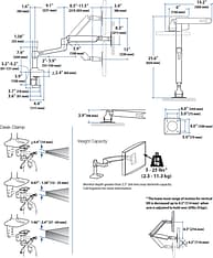 Ergotron LX Desk Monitor Arm -näyttövarsi pöytäkäyttöön, valkoinen, kuva 8