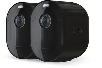 Arlo Pro 3 -valvontajärjestelmä kahdella 2K QHD -tasoisella kameralla, musta, kuva 2