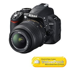 Nikon D3100 järjestelmäkamera + AF-S DX 18-55mm VR objektiivi
