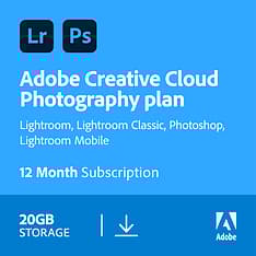 Adobe Creative Cloud Photography Plan -valokuvausjäsenyys - 20 Gt - 12 kk, ESD - sähköinen lisenssi
