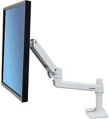 Ergotron LX Desk Monitor Arm -näyttövarsi pöytäkäyttöön, valkoinen, kuva 3