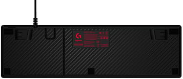 Logitech G413 -pelinäppäimistö, Romer-G -kytkimet, punaiset-ledit, musta, kuva 2