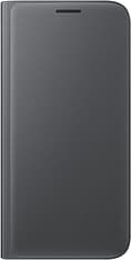Samsung Galaxy S7 Flip Wallet TPU -suojakansi, musta