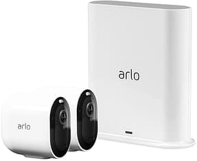 Arlo Pro 3 -valvontajärjestelmä kahdella 2K QHD -tasoisella kameralla