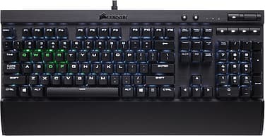 Corsair K70 LUX RGB -pelinäppäimistö, Cherry MX Red -kytkimet, moniväriset-ledit, kuva 4