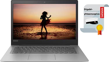 Lenovo IdeaPad 120S 14" kannettava, Win 10 64-bit, harmaa