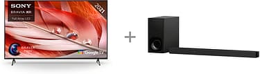 Sony XR-65X90J 65" 4K Ultra HD LED Google TV + HT-ZF9 Dolby Atmos soundbar -tuotepaketti