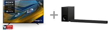 Sony XR-77A80J 77" 4K Ultra HD OLED Google TV + HT-ZF9 Dolby Atmos soundbar -tuotepaketti