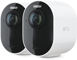 Arlo Ultra 2 -valvontajärjestelmä kahdella 4K Ultra HD -tasoisella kameralla