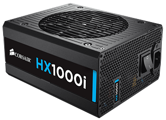 Corsair HX1000i, 80 PLUS Platinum -ATX-virtalähde, 1000 W