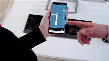 GetUpDesk Duo II Smart -sähköpöydän runko, musta, kuva 4