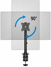 Multibrackets M Deskmount Basic Single -monitoriteline, musta, kuva 5