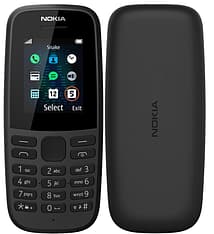 Nokia 105 (2019) Dual-SIM -peruspuhelin, musta