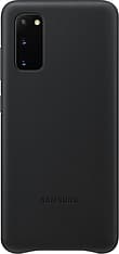 Samsung Galaxy S20 Leather Cover -suoja, musta