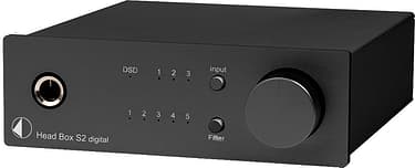 Pro-Ject Box-Design Head Box S2 Digital -kuulokevahvistin, musta