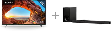 Sony KD-85X85J 85" 4K Ultra HD LED Google TV + HT-ZF9 Dolby Atmos soundbar -tuotepaketti