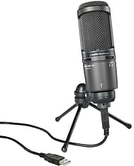 Audio-Technica AT2020USB+ USB-väylään kytkettävä herttakuvioinen kondensaattorimikrofoni