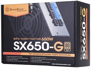 SilverStone SX650-G, 80 PLUS Gold - SFX-virtalähde 650 W