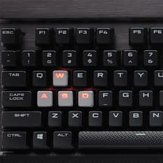 Corsair K70 LUX -pelinäppäimistö, Cherry MX Brown -kytkimet, punaiset-ledit, kuva 3