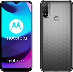 Motorola Moto E20 -puhelin, 32/2 Gt, Graphite Gray