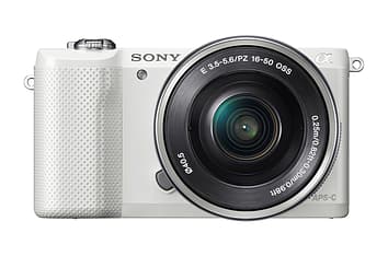 Sony α5000 KIT 16-50 mm, valkoinen