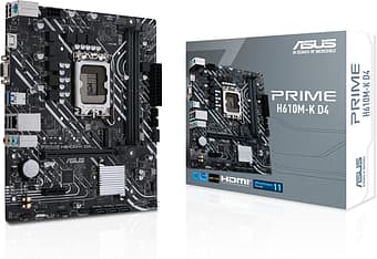 Asus PRIME H610M-K D4 LGA 1700 mATX-emolevy