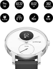 Withings Steel HR -fitnesskello, sykemittauksella, 36 mm, valkoinen, kuva 2
