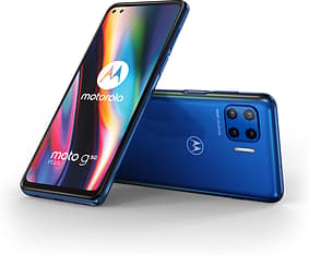 Motorola Moto G 5G Plus -Android-puhelin, 64 Gt, sininen