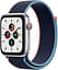 Apple Watch SE (GPS + Cellular) 40 mm hopeanvärinen alumiinikuori, matruusinsininen Sport Loop ‑ranneke, MYEG2
