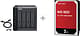 QNAP TR-004 RAID -laajennusyksikkö + 4 kpl WD Red 2 Tt