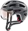 Uvex Finale Visor Vario -pyöräilykypärä, teräksenharmaa, 52-57 cm