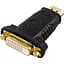 Deltaco HDMI uros - DVI-D naaras liitinadapteri