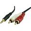 InLine 2 x RCA uros - 3,5 mm uros -kaapeli, 1,8 m